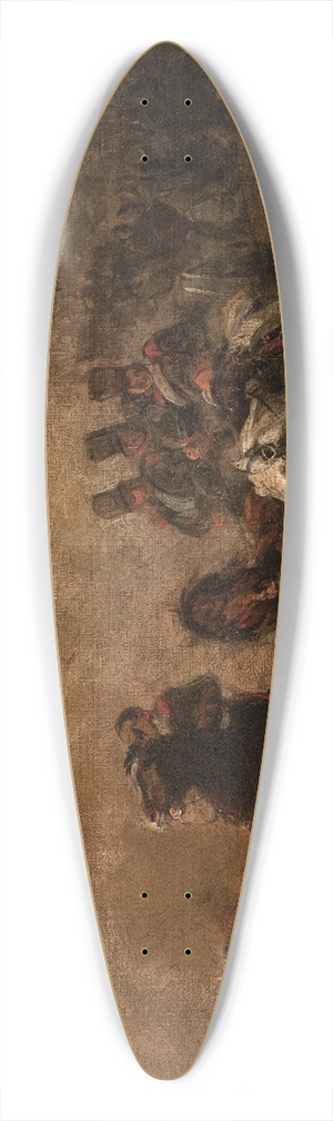 Piotr Michaowski - Artillery Crossing a Stream 39.3 inch art pintail longboard deck