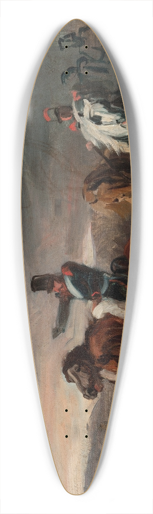 Piotr Michaowski - Attack of French Artillery 39.3 inch art pintail longboard deck