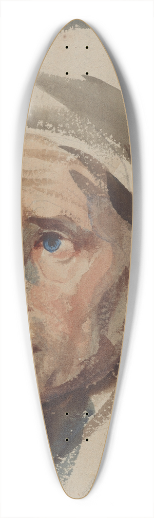 Piotr Michaowski - Landscape study of a village woman 39.3 inch art pintail longboard deck