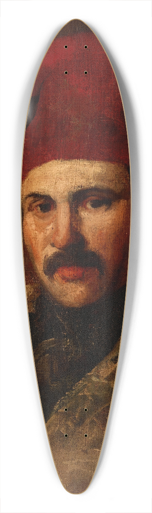 Piotr Michaowski - Portrait of Maksymilian Oborski Wearing a Fez 39.3 inch art pintail longboard deck