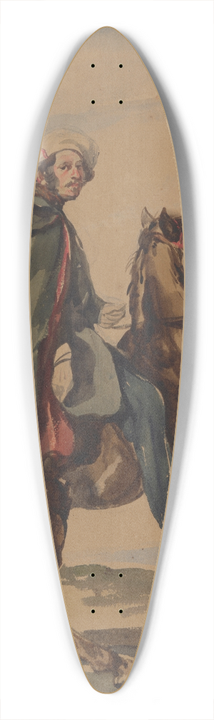 Piotr Michaowski - Portret wasny artysty 39.3 inch art pintail longboard deck Piotr Michaowski - Portret wasny artysty 39.3 inch art pintail longboard deck