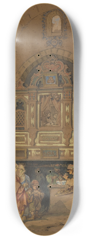 Count Amadeo Preziosi - The Grand Bazaar in Constantinople 8.25 inch art skate deck