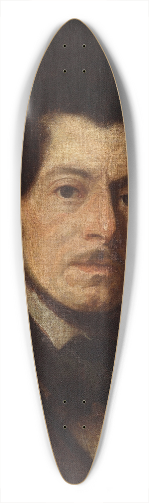 Piotr Michaowski - Self-portrait 39.3 inch art pintail longboard deck