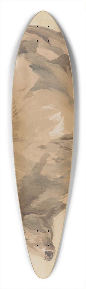 Piotr Michaowski - Study of Hungarian breed ox 39.3 inch art pintail longboard deck Piotr Michaowski - Study of Hungarian breed ox 39.3 inch art pintail longboard deck