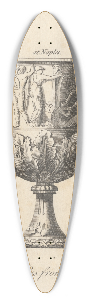 Placido Columbani - At Naples 39.3 inch art pintail longboard deck