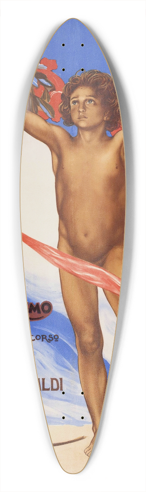 Plinio Nomellini - Il Monumento A Giuseppe Garibaldi 39.3 inch art pintail longboard deck