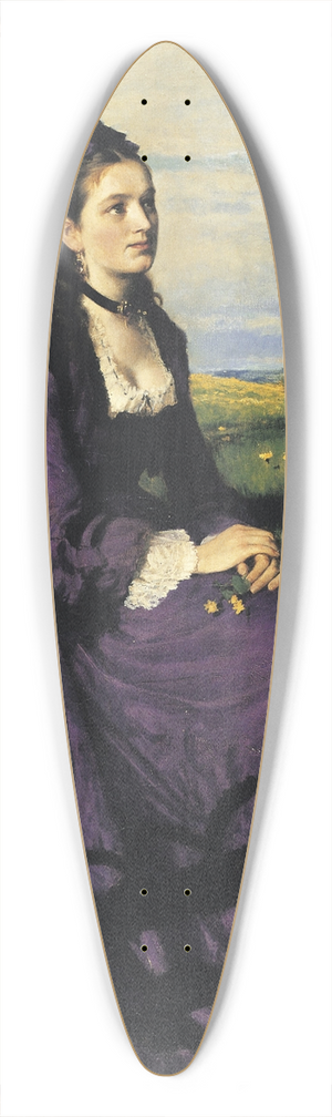 Pl Szinyei Merse - Lady in Violet 39.3 inch art pintail longboard deck