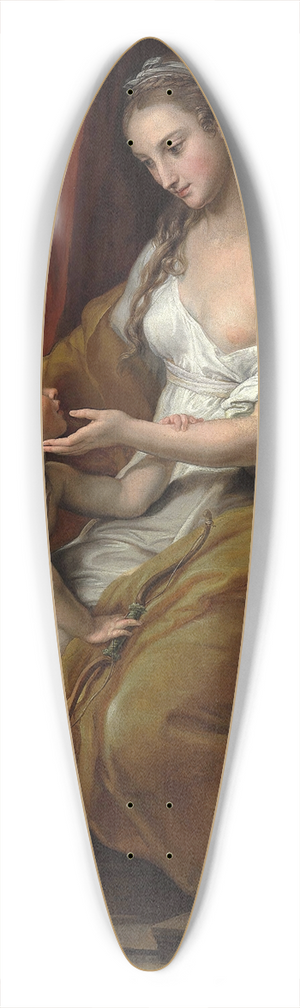 Pompeo Batoni - Venus Caressing Cupid 39.3 inch art pintail longboard deck