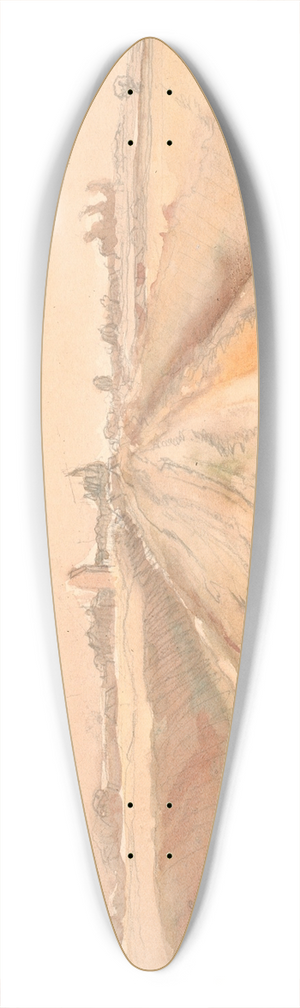 Poul Simon Christiansen - Fra Taarnby 39.3 inch art pintail longboard deck