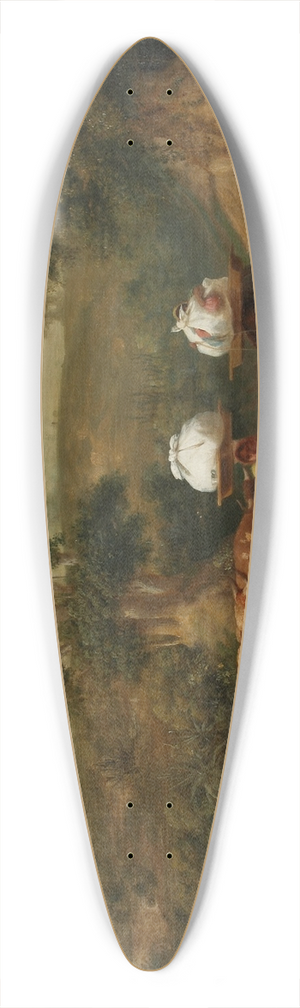 Prilidiano Pueyrredn - Lavanderas en el bajo de Belgrano 39.3 inch art pintail longboard deck Prilidiano Pueyrredn - Lavanderas en el bajo de Belgrano 39.3 inch art pintail longboard deck