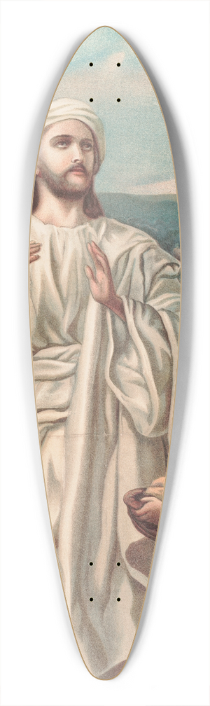 Providence Lith. Co - Feeding the five thousand 39.3 inch art pintail longboard deck