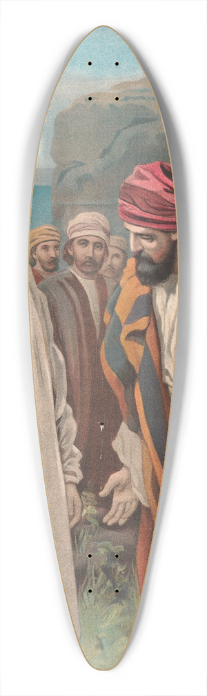 Providence Lith. Co - Peters great confession 39.3 inch art pintail longboard deck
