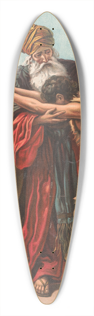 Providence Lith. Co - The parable of the two sons 39.3 inch art pintail longboard deck