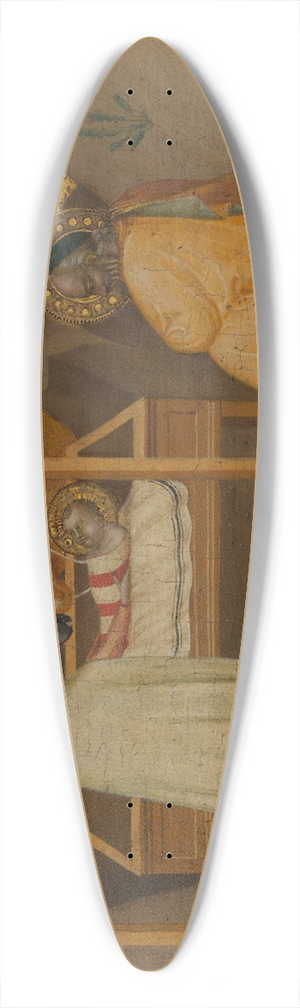 Puccio di Simone - The Nativity 39.3 inch art pintail longboard deck