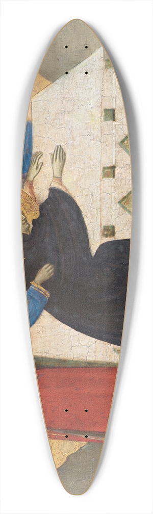 Puccio di Simone - The Virgin Swooning and the Three Maries at the Tomb of Christ 39.3 inch art pintail longboard deck