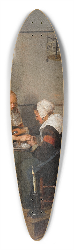 Quirijn Van Brekelenkam - The Bloodletting 39.3 inch art pintail longboard deck