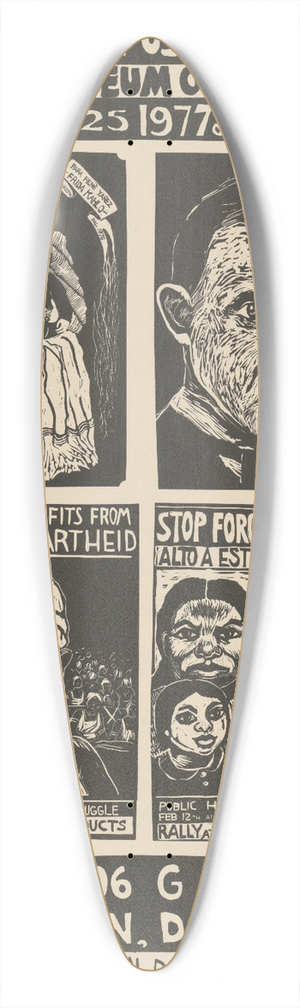 Rachael Romero - Exhibit at Museum of Temporary Art 39.3 inch art pintail longboard deck