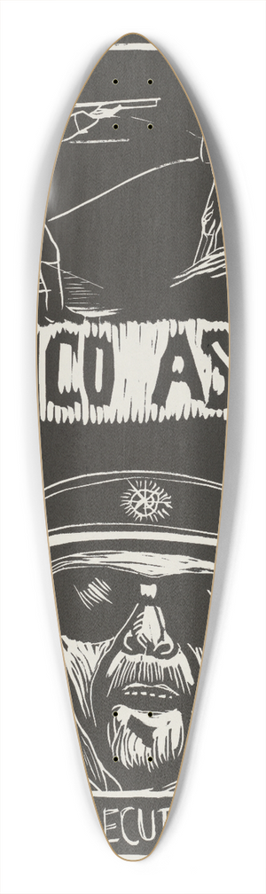 Rachael Romero - Franco Asesino! 39.3 inch art pintail longboard deck