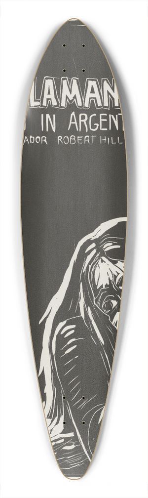 Rachael Romero - Free Olga Talamante from prison in Argentina 39.3 inch art pintail longboard deck