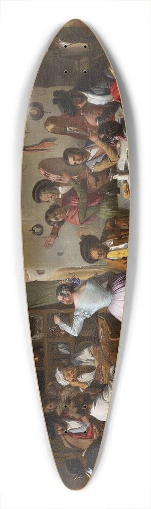Rafael Benjumea - Dance at a Country Inn 39.3 inch art pintail longboard deck