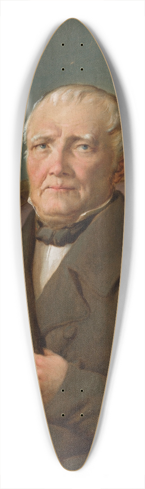 Rafa Hadziewicz - Portrait of Stanisaw Kurpiewski 39.3 inch art pintail longboard deck