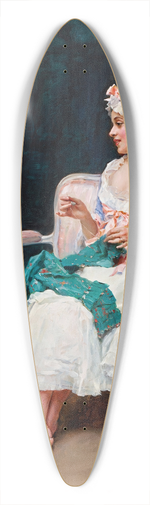 Raimundo de Madrazo y Garreta - Aline 39.3 inch art pintail longboard deck