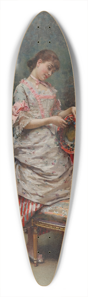 Raimundo de Madrazo y Garreta - Aline Holding a Hat 39.3 inch art pintail longboard deck