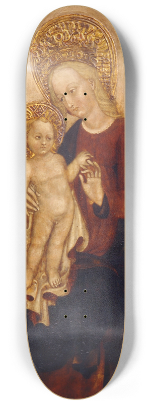 Cristoforo Moretti - The Virgin and Child Enthroned 8.25 inch art skate deck