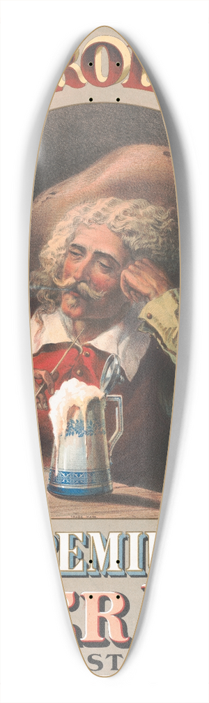 R.A. Liebler - John Roessles premium lager beer 39.3 inch art pintail longboard deck