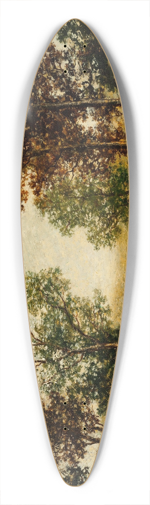 Ralph Albert Blakelock - Landscape with Trees 39.3 inch art pintail longboard deck