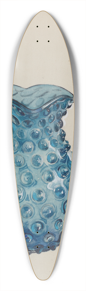 Ralph Atkinson - Blue Hobnail Pitcher 39.3 inch art pintail longboard deck