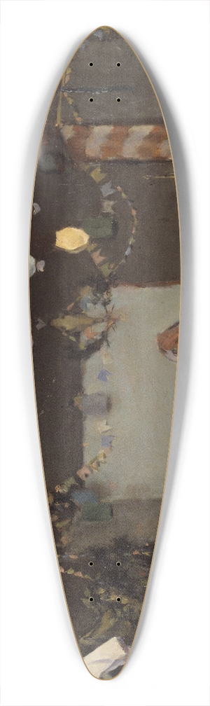 Ramn Casas - Studio Interior 39.3 inch art pintail longboard deck