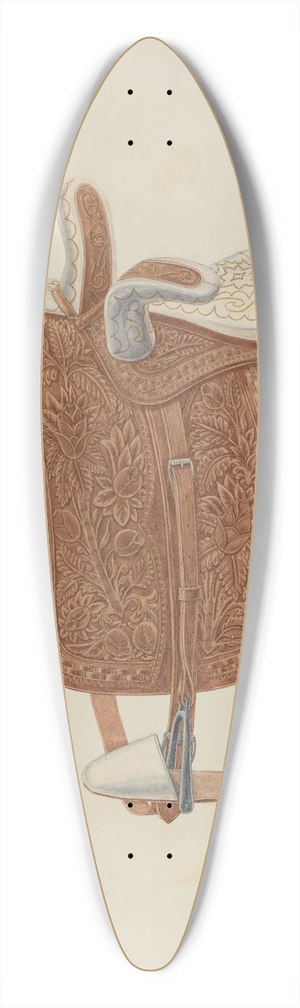 Randolph F. Miller - Childs Side Saddle 39.3 inch art pintail longboard deck
