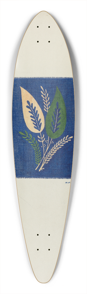 Randolph F. Miller - Detail of Skirt Design 39.3 inch art pintail longboard deck