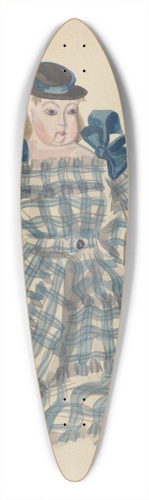 Raoul Du Bois - Doll 39.3 inch art pintail longboard deck