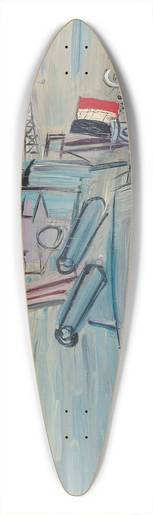 Raoul Dufy - A bord de la flotte 39.3 inch art pintail longboard deck