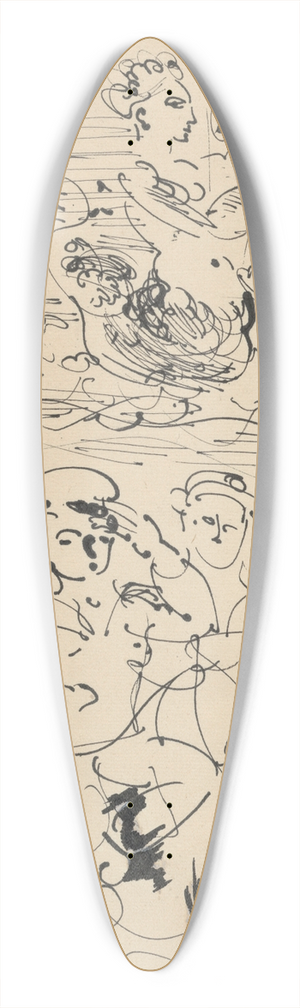 Raoul Dufy - Amphitrite 39.3 inch art pintail longboard deck
