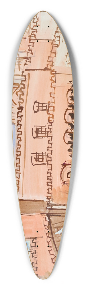 Raoul Dufy - La relve de la garde 39.3 inch art pintail longboard deck