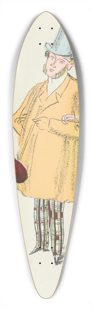 Raoul Dufy - Madrigaux pl 9 39.3 inch art pintail longboard deck