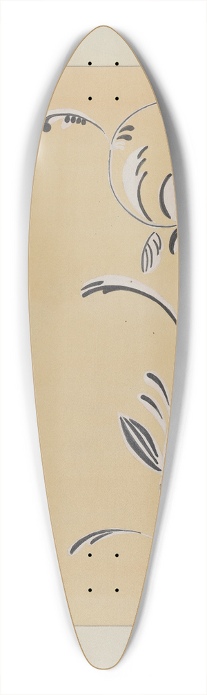 Ray Holden - Stencilled Wall Decoration 39.3 inch art pintail longboard deck
