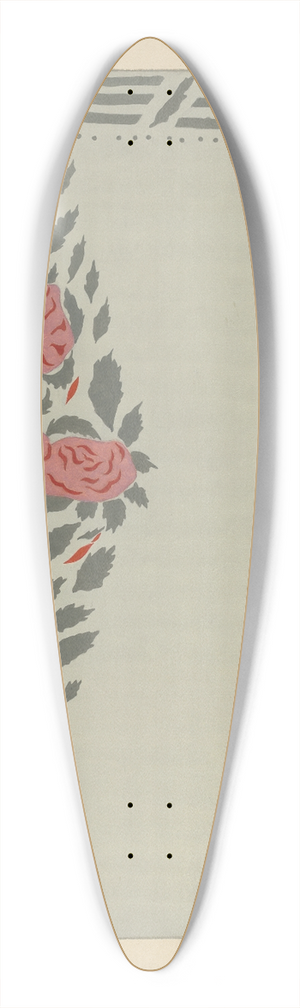 Ray Holden - Stencilled Wall (Detail) 39.3 inch art pintail longboard deck