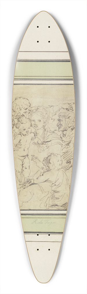 Raymond Lafage - Die Heilige Familie mit der Heiligen Elisabeth und dem Johannesknaben, bei der Vorbereitung der Flucht nach gypten 39.3 inch art pintail longboard deck
