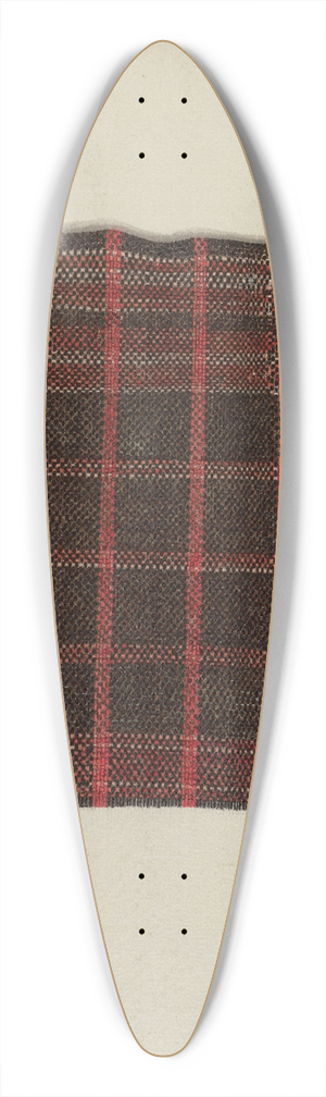 Raymond Manupelli - Piece of Wool Plaid 39.3 inch art pintail longboard deck