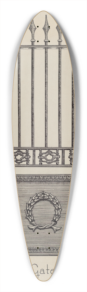 Ray Price - Cast Iron Gateway 39.3 inch art pintail longboard deck