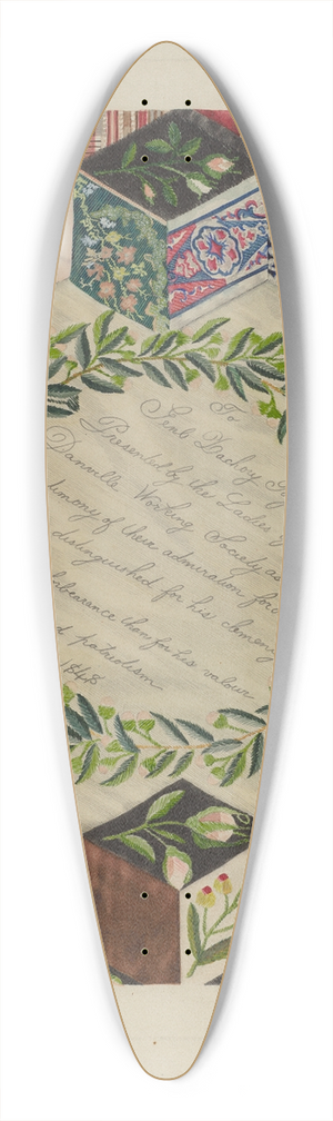 Ray Price - Patchwork Quilt 39.3 inch art pintail longboard deck