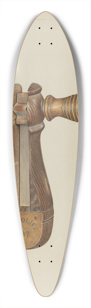 Ray Price - Police Rattle 39.3 inch art pintail longboard deck