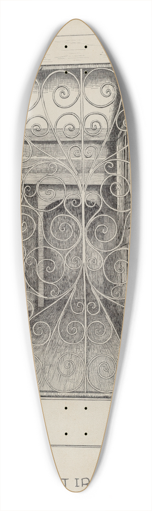 Ray Price - Wrought Iron Door 39.3 inch art pintail longboard deck
