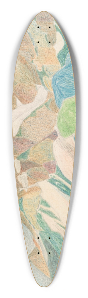 Reijer Stolk - Berglandschap 39.3 inch art pintail longboard deck