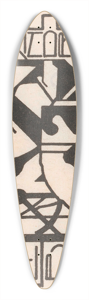 Reijer Stolk - Ex libris van J. van der Ager 39.3 inch art pintail longboard deck