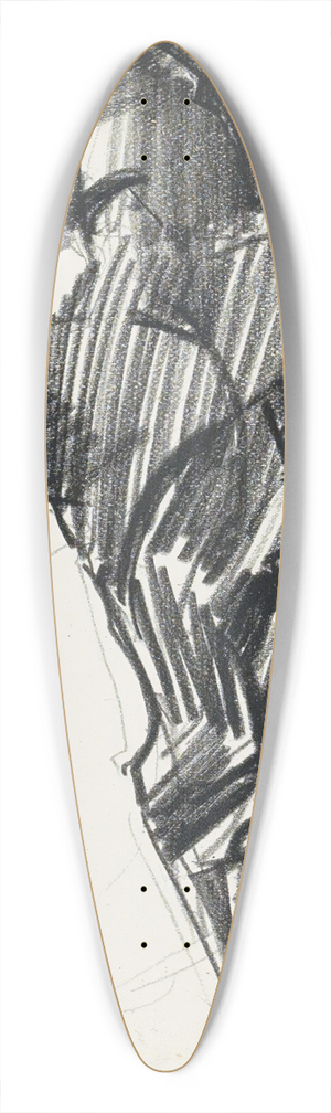 Reijer Stolk - Figuurstudie 39.3 inch art pintail longboard deck